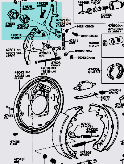 Bell crank set 1