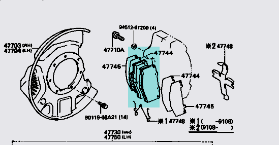 brake pads aftermarket v6