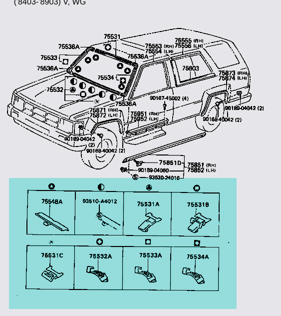 windshield 8488 windshield clip kit 1